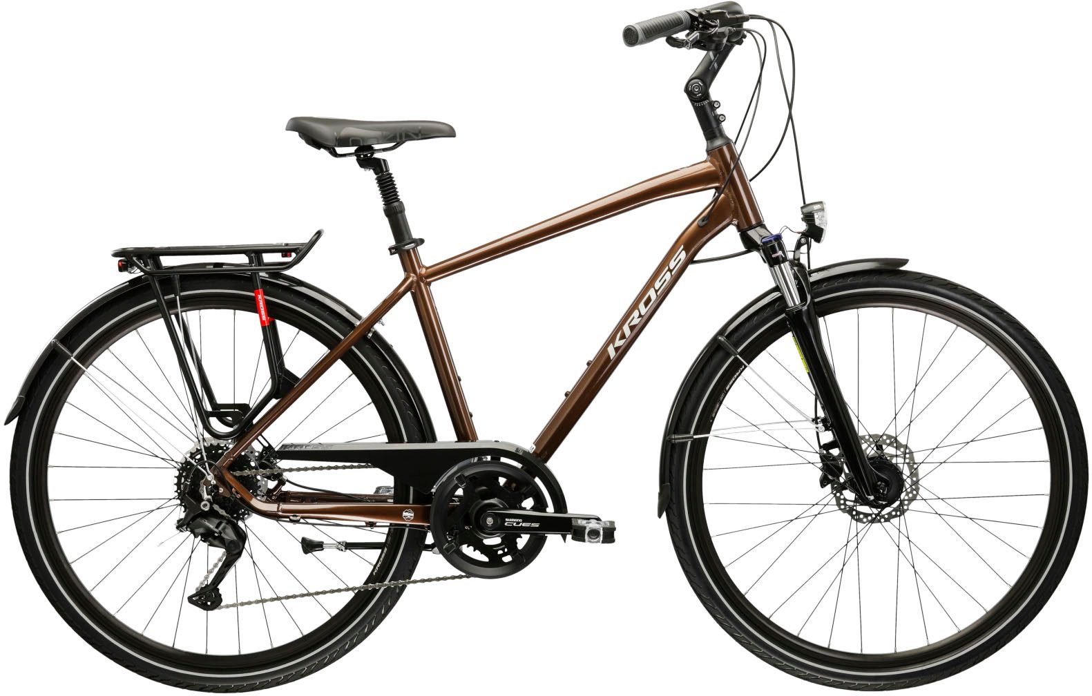 Kross Trekkingrad Trans 5.0, 18 Gang Shimano CUES U3020 Schaltwerk, Kettenschaltung