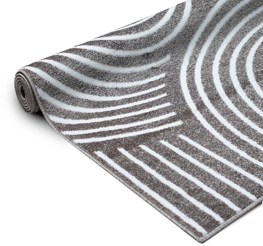 OTTO home Teppich Fadel, rechteckig, Höhe: 9 mm, 3D-Effekt, softer Kurzflor, pflegeleicht, leichter Glanz, Scandi-Look