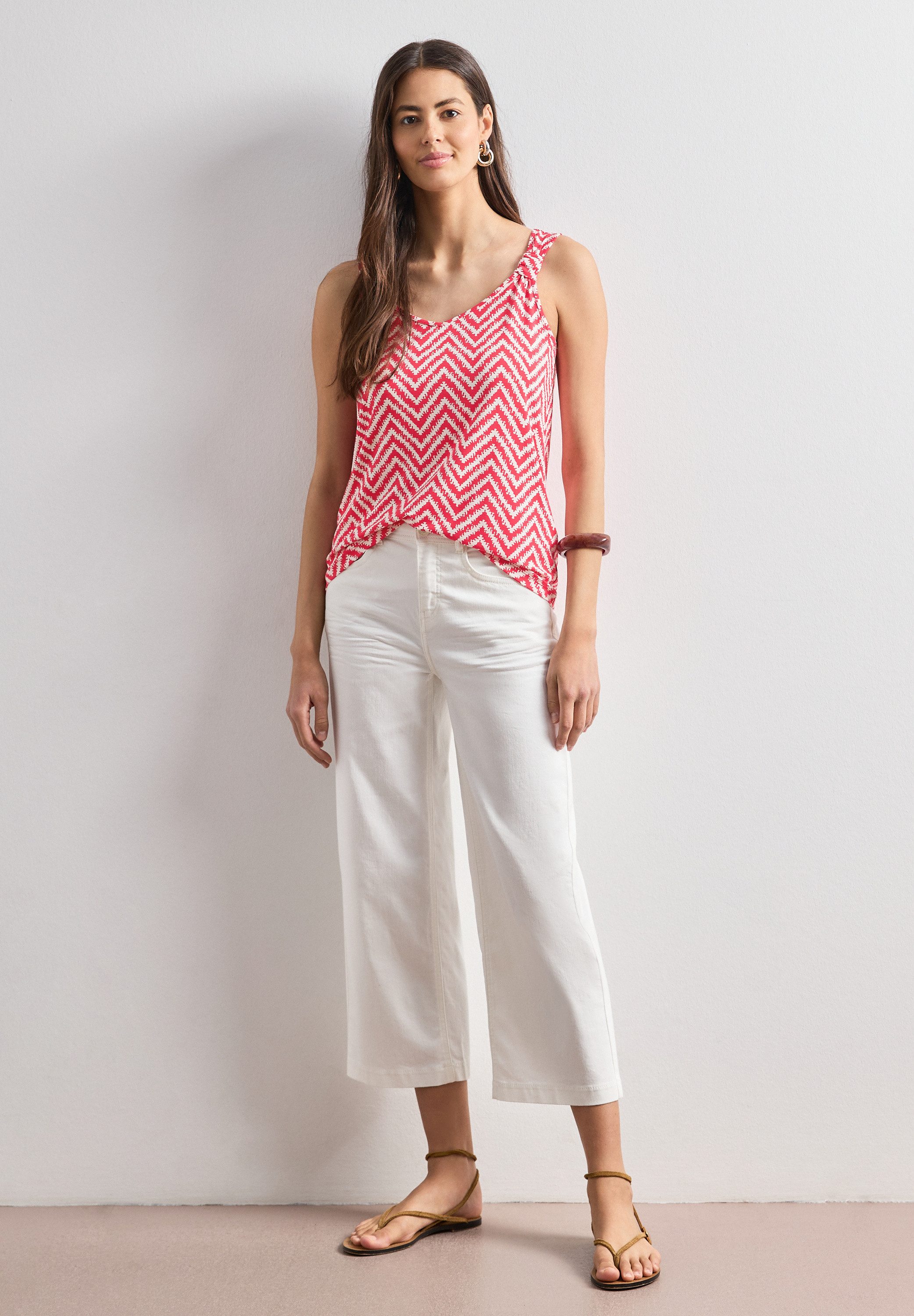 STREET ONE Shirttop Sommertop mit grafischem Muster – Bild 4 von 5