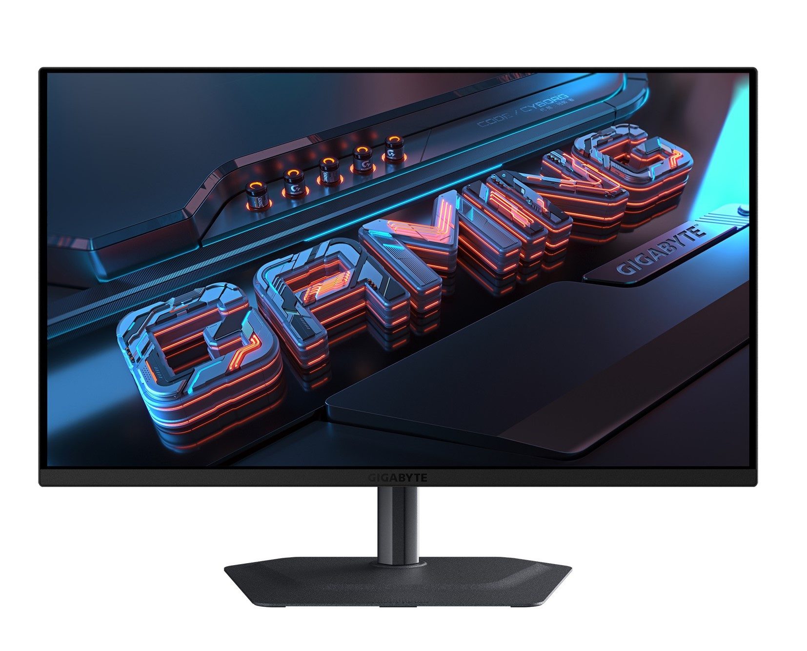 Gigabyte MO27Q2A OLED-Monitor (67,8 cm/27 ", 2560 x 1440 px, QHD, 0,03 ms Reaktionszeit, 280 Hz, QD-OLED, dreh-, neig-,schwenk-, höhenverstellbar, Lautsprecher)