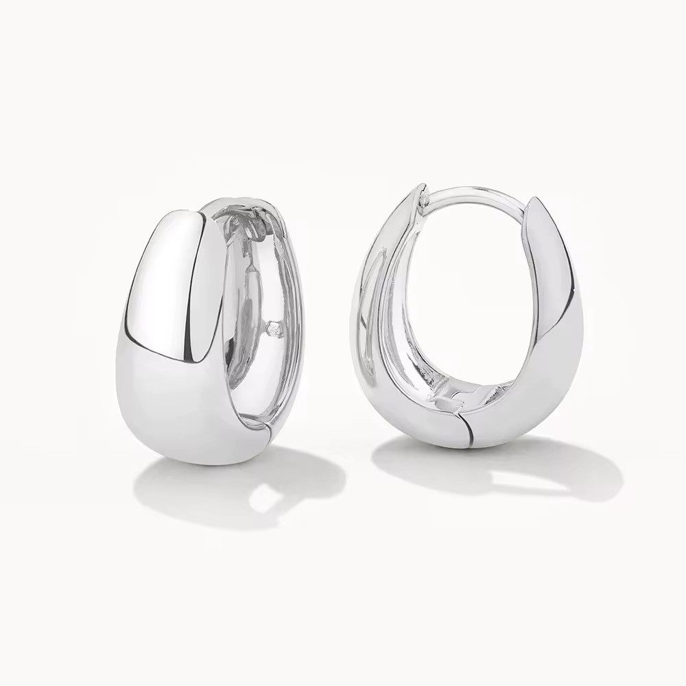 Paar Creolen Damen Creolen Ohrringe Gold Edelstahl wasserfest Hypoallergen