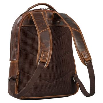 STILORD Notebook-Rucksack "Hagen" Vintage Lederrucksack Damen und Herren