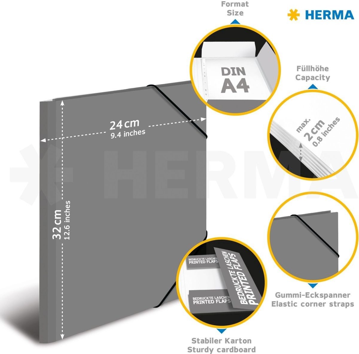 Fächermappe Sammelmappen A4 Karton Frieda & Friends.