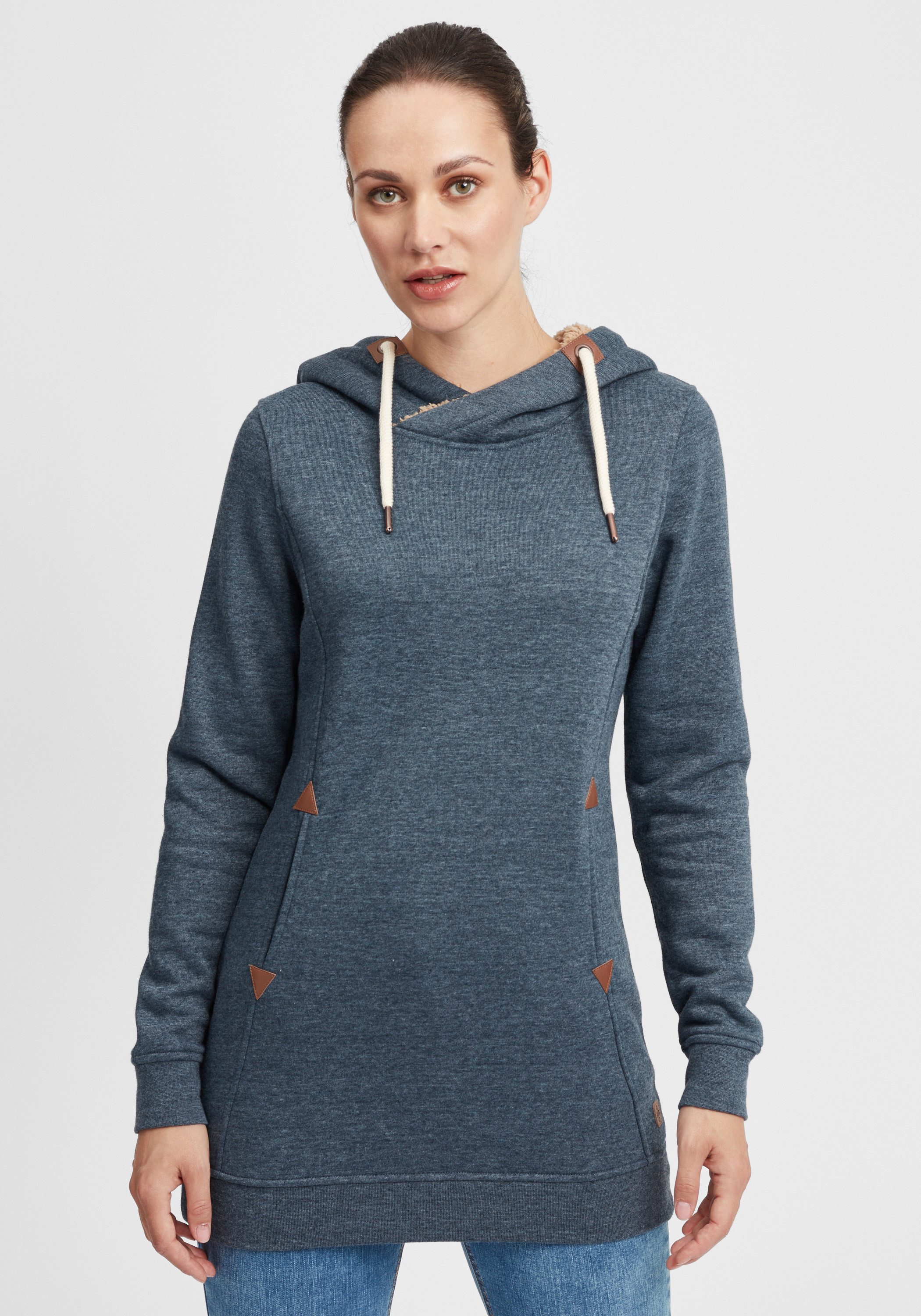 OXMO Hoodie OXVicky Kapuzenpullover lang geschnitten günstig online kaufen
