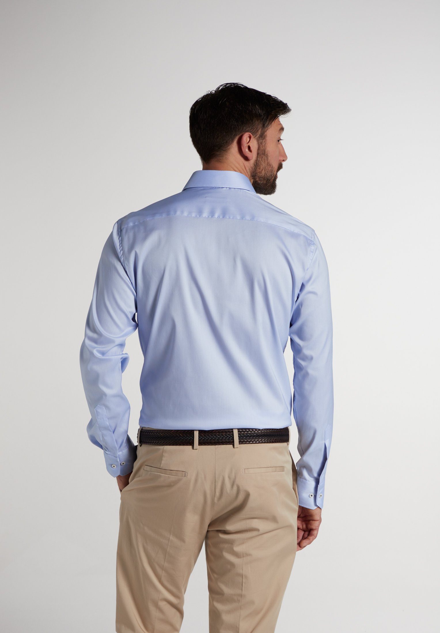 hellblau Eterna Langarmhemd FIT MODERN