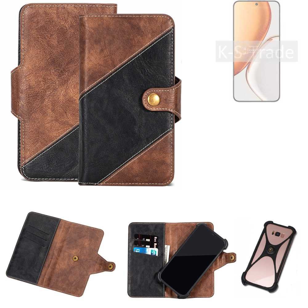 K-S-Trade Handyhülle für Honor X70, Handyhülle Schutzhülle Bookstyle Case Klapphülle Cover Hülle