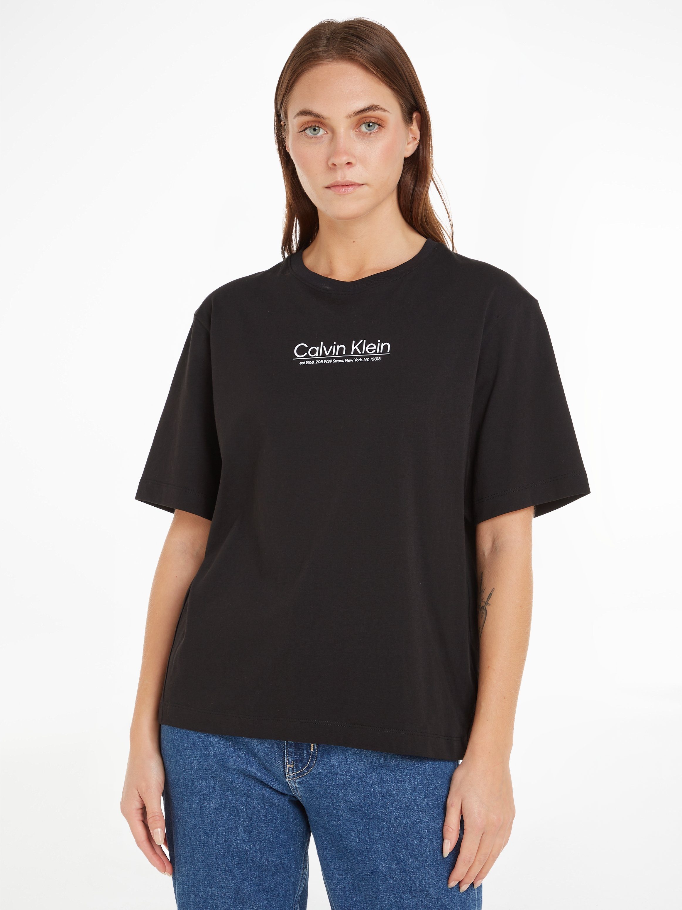 Calvin Klein T-Shirt COORDINATES LOGO GRAPHIC T-SHIRT mit Calvin Klein Logo-Schriftzug