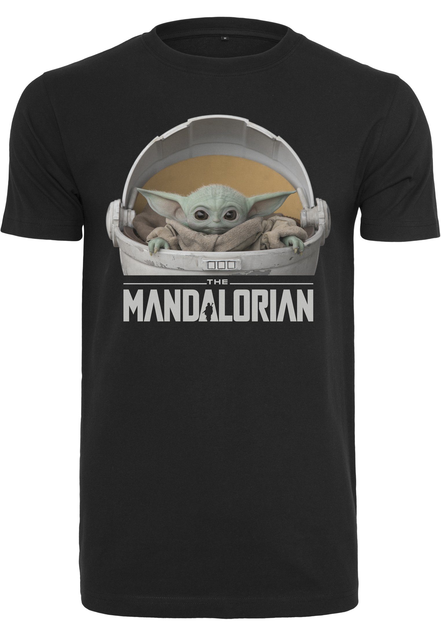 Logo Merchcode (1-tlg) T-Shirt Tee Herren Mandalorian Yoda Baby