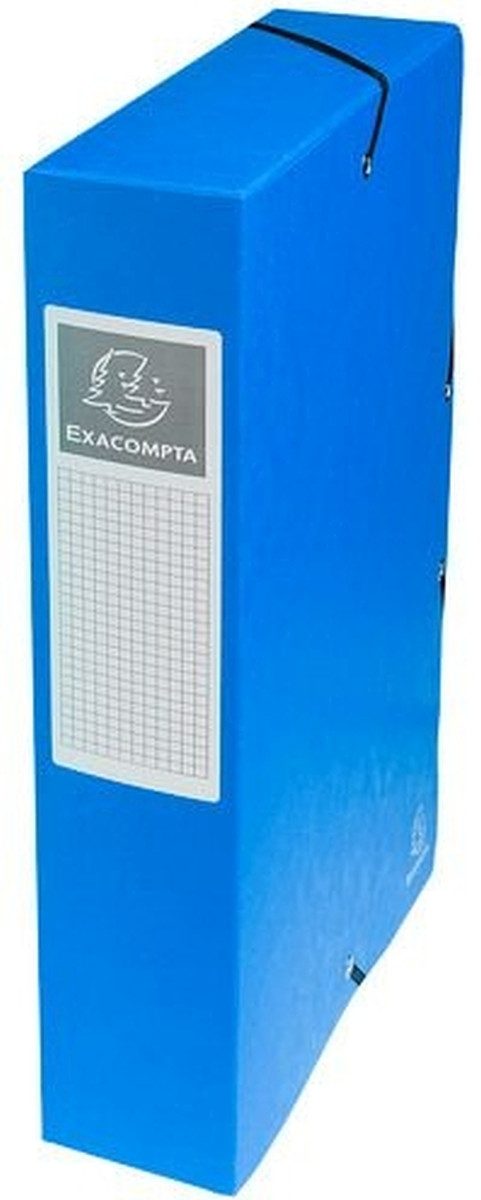 Fächermappe Sammelbox A4 60mm Manila-Karton blau