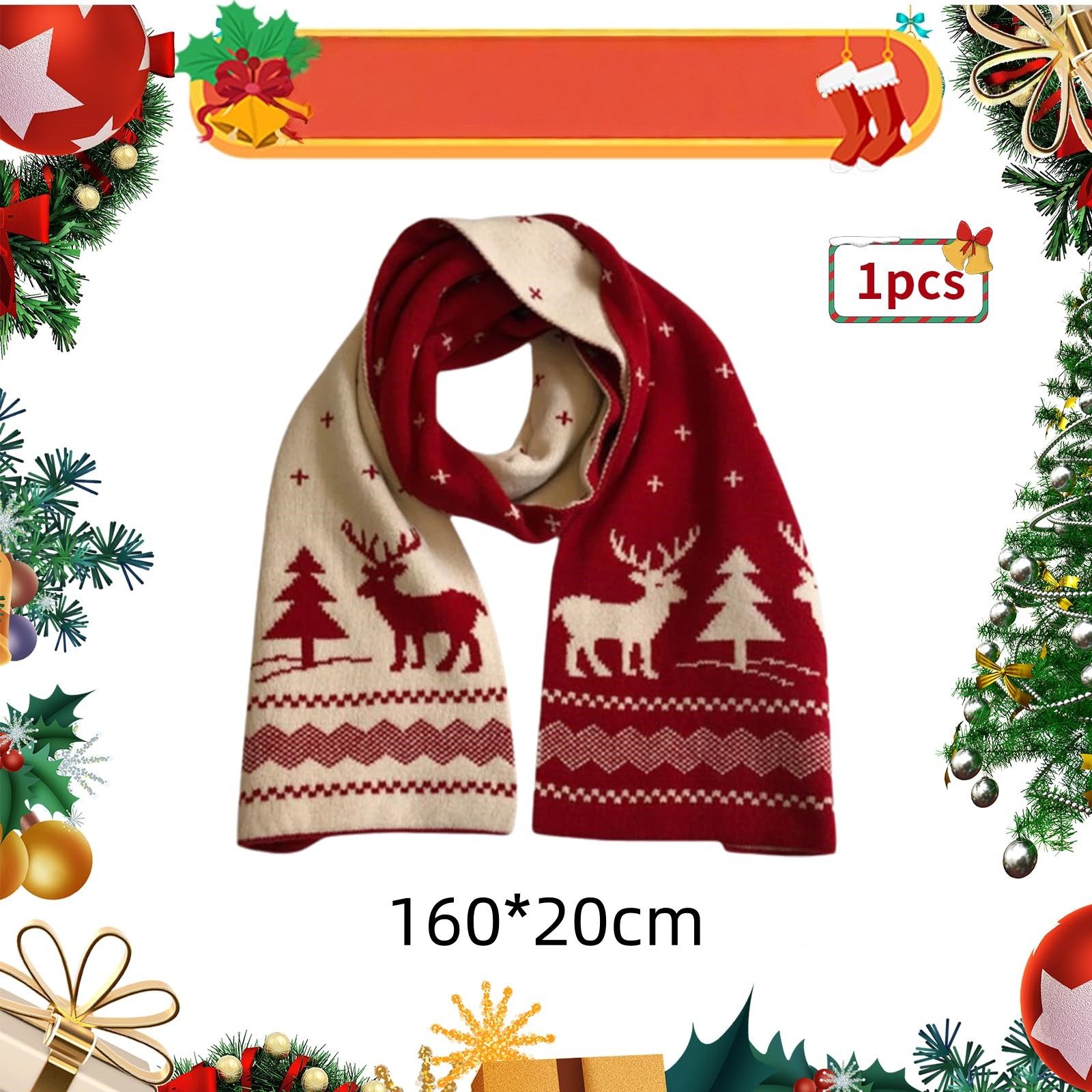 FOUORTUNATE-BEE Modeschal Weihnachtsschal Damen – Weicher, Warmer Wintersch günstig online kaufen