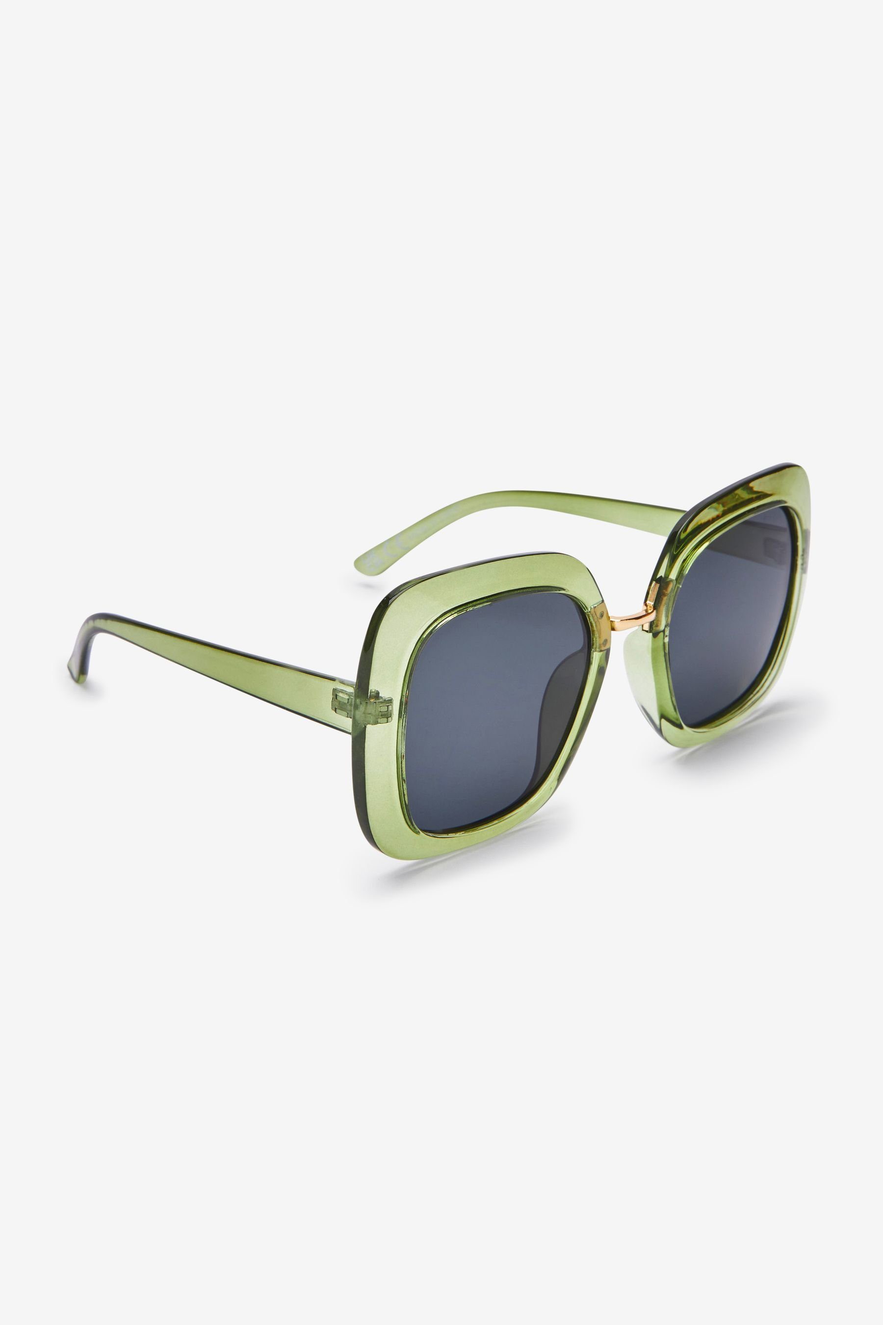 Next Sonnenbrille Oversize-Sonnenbrille mit Gläsern (1-St) Green quadratischen