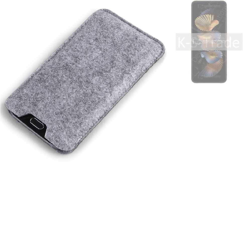 K-S-Trade Handyhülle für Samsung W25 Flip, Filz Handyhülle Schutzhülle Filztasche Filz Tasche Case Sleeve