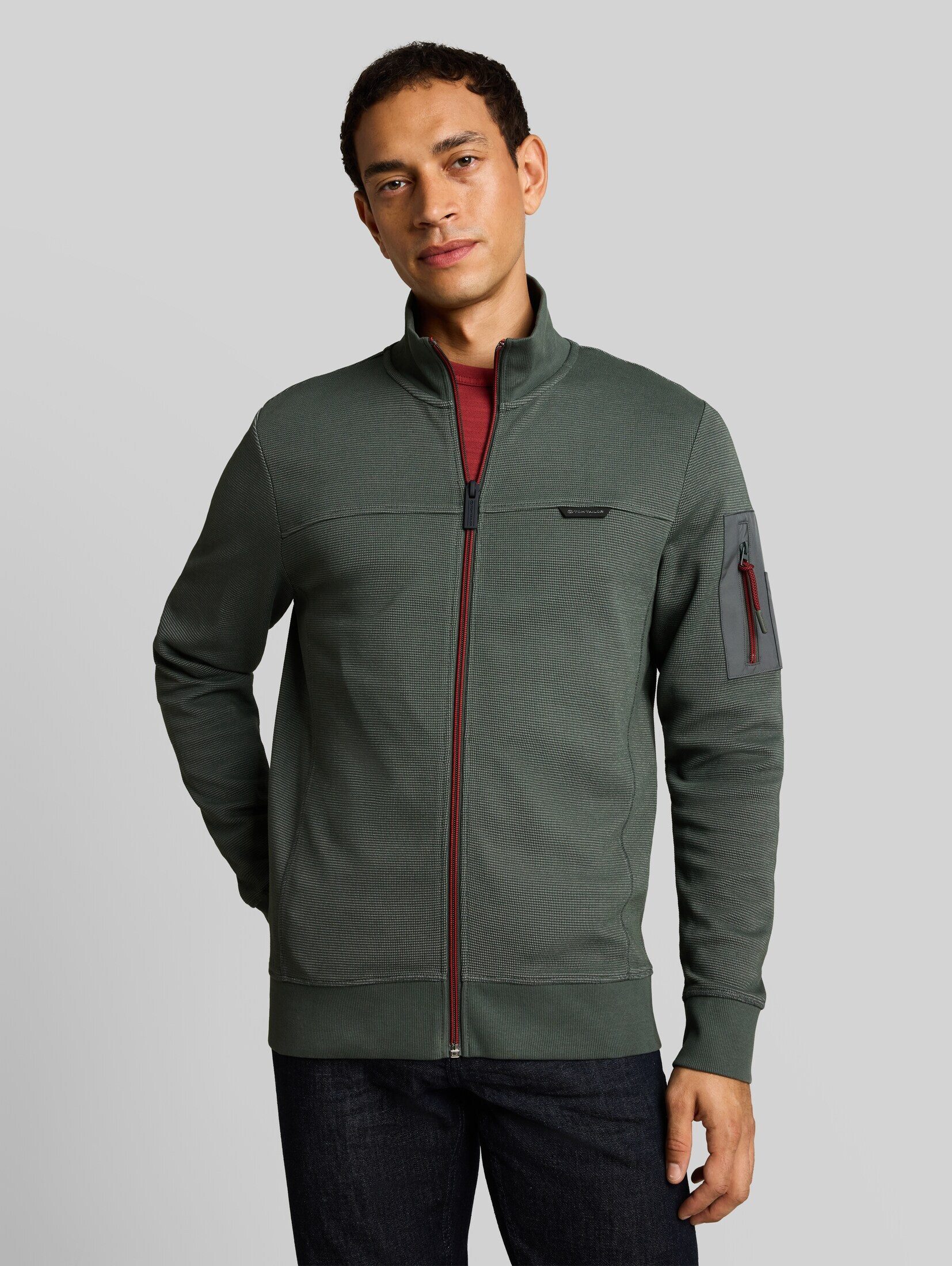 TOM TAILOR Sweatjacke Strick & Sweatshirts Sweatjacke mit Ärmeltasche