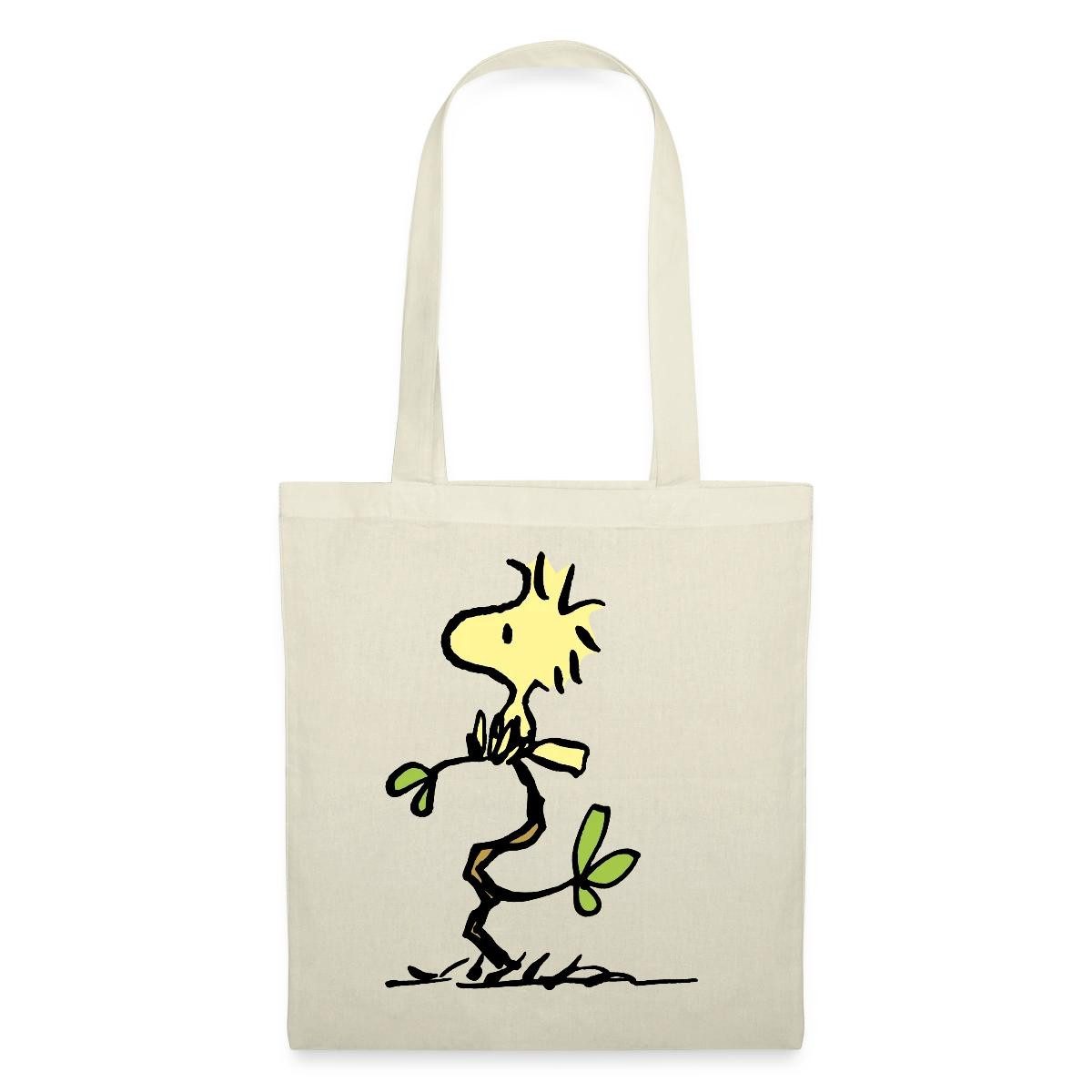 Spreadshirt Henkeltasche Peanuts Woodstock Stoffbeutel (1-tlg)