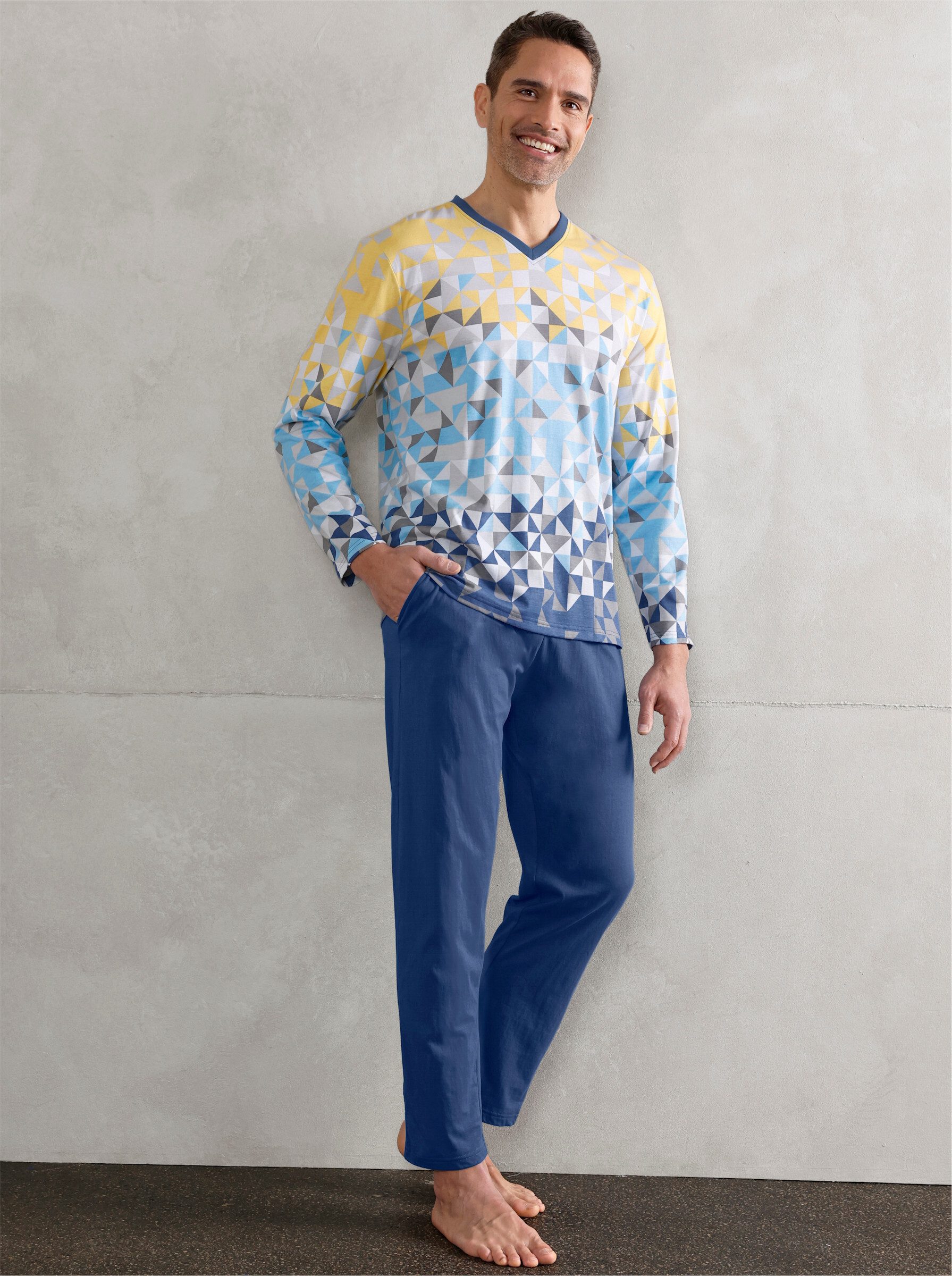 Witt Schlafanzug Schlafanzug Langarm