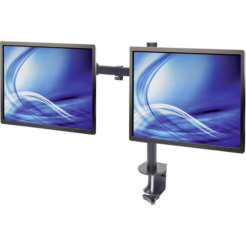 MANHATTAN Monitor-Halterung Tischhalterung mit Monitorarm für zwei Displays 33 - 81.3 cm 461528