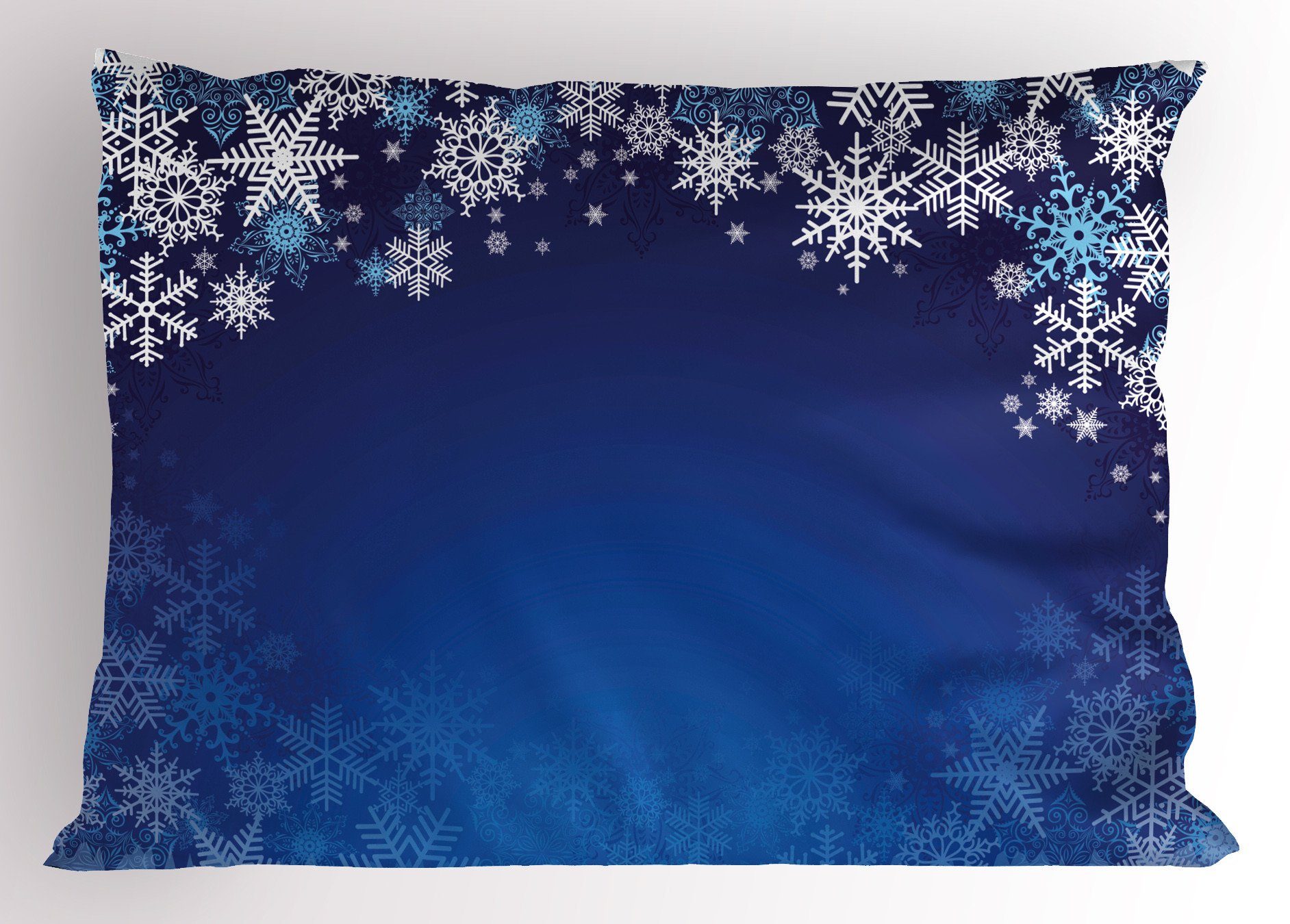 Kissenbezüge Dekorativer Standard King Size Gedruckter Kissenbezug, Abakuhaus (1 Stück), Weihnachten verschiedene Schneeflocken | Kissenbezüge