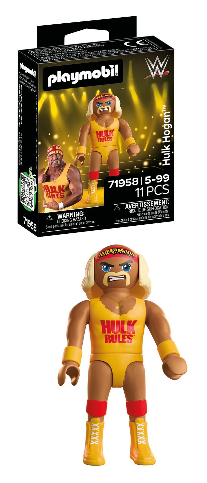 Playmobil® WWE Hulk Hogan (71958), WWE Konstruktions-Spielset, Made in Europe