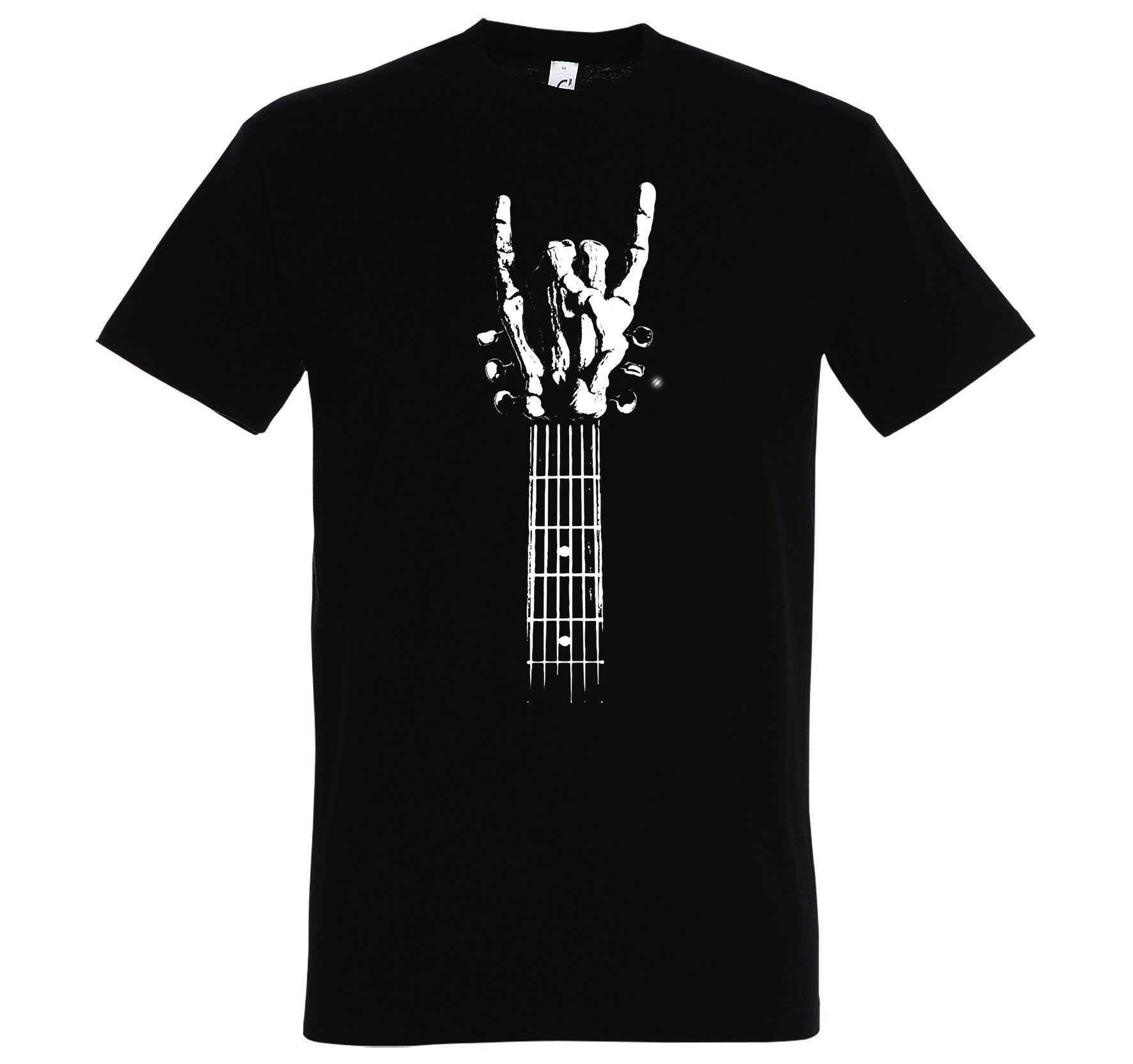 Youth Designz T-Shirt Gitarre Rock Herren Shirt mit trendigem Frontprint Schwarz