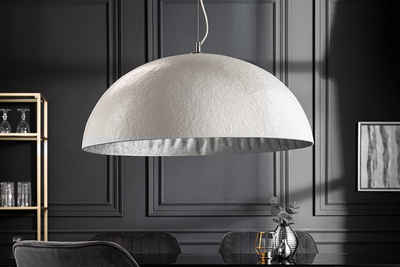 riess-ambiente Hängeleuchte »GLOW 70cm weiß / silber«, ohne Leuchtmittel, Wohnzimmer · Metall · Esszimmer · Modern Design