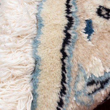 Orientteppich Perser - Nain - Royal rund - 240 x 240 cm - dunkelrot, morgenland, rund, Höhe: 10 mm, Wohnzimmer, Handgeknüpft, Einzelstück mit Zertifikat