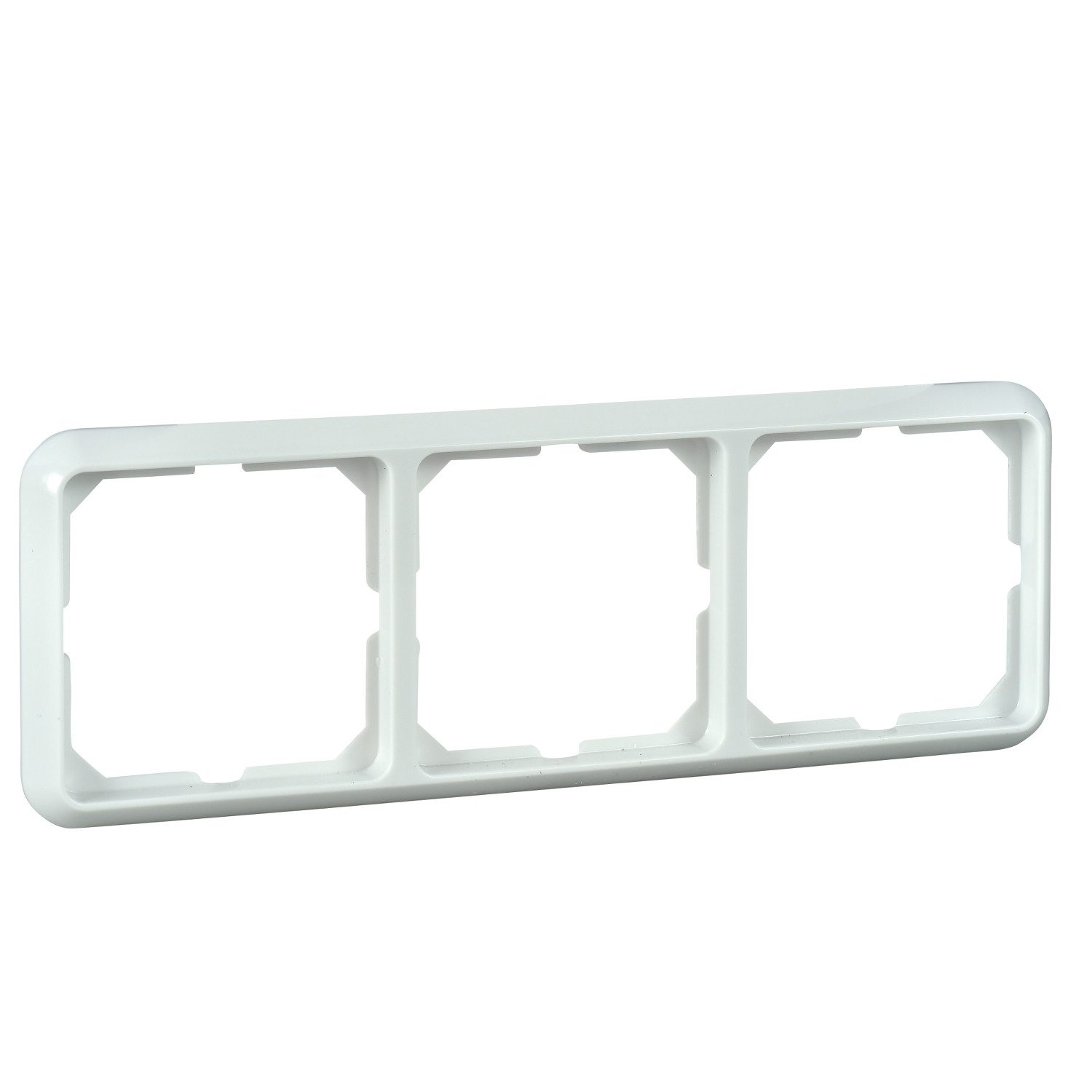 ELSO Abdeckrahmen Elso 204304 Rahmen 3-fach Duroplast, Fashion, reinweiß