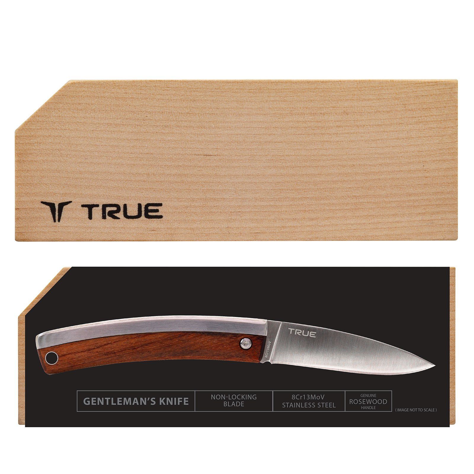 Utility Klappmesser True Taschenmesser g Gentlemans Messer Rosenholz Griff Taschen, Knife 63