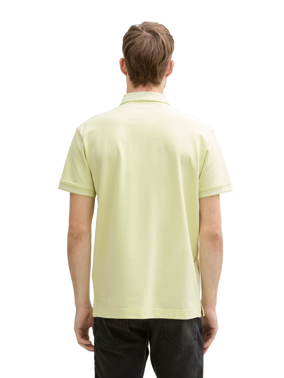 TOM TAILOR Poloshirt POLO WITH PRINT (1-tlg) mit Stretch