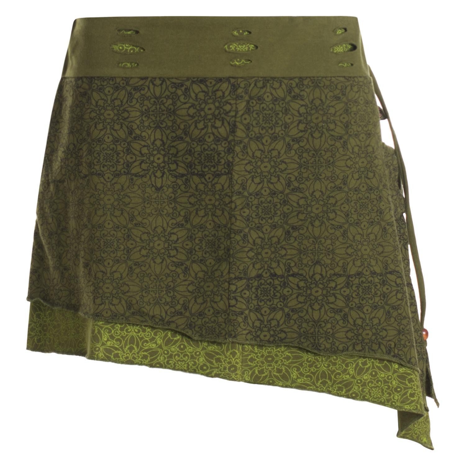 Vishes Minirock Mini-Rock Blumen-Muster extra breiter günstig online kaufen