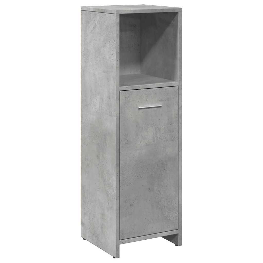 vidaXL Badezimmer-Set Badezimmerschrank Betongrau 30x30x95 cm günstig online kaufen