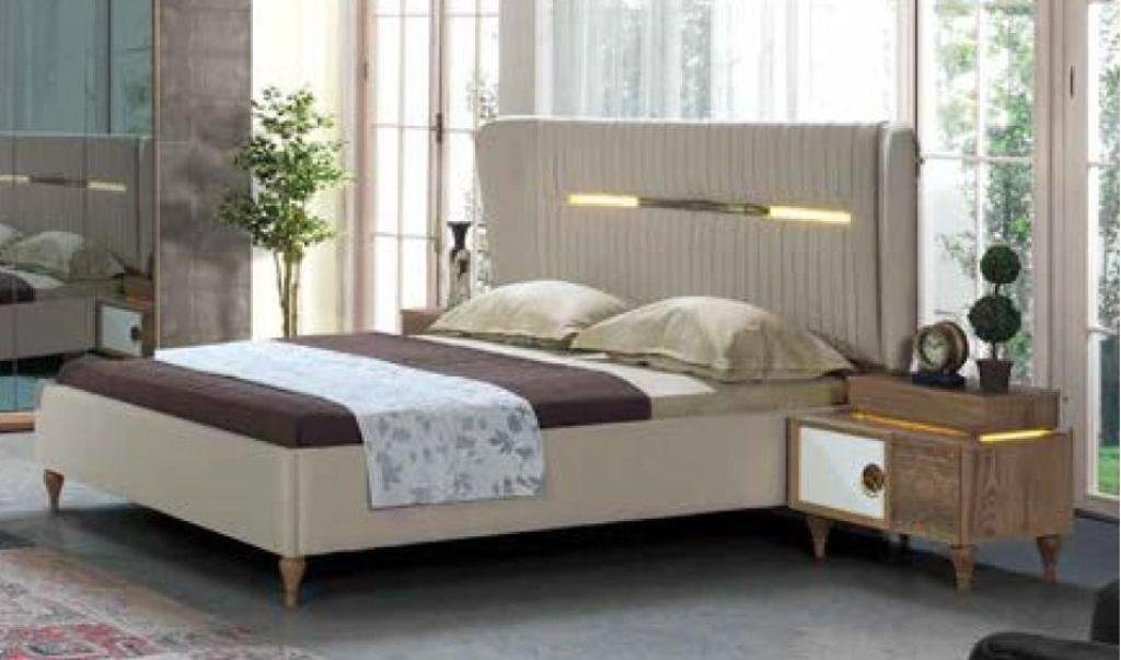Wohnzimmer Möbel Betten Nachttische Italienische Holz Möbel Luxus JVmoebel Nachttisch,