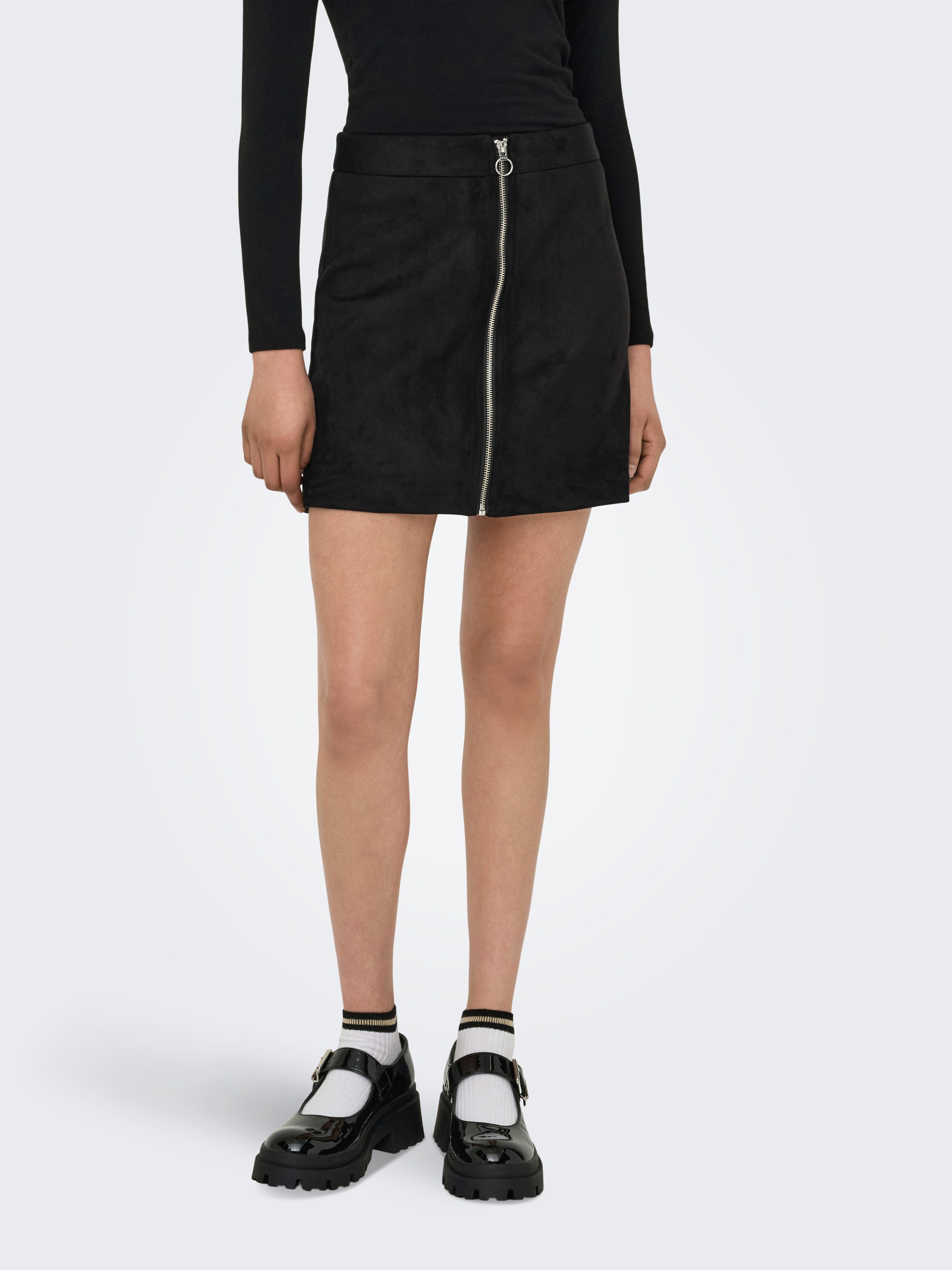 Minirock ONLRITA FAUX SUEDE LIFE ZIP SKIRT OTW