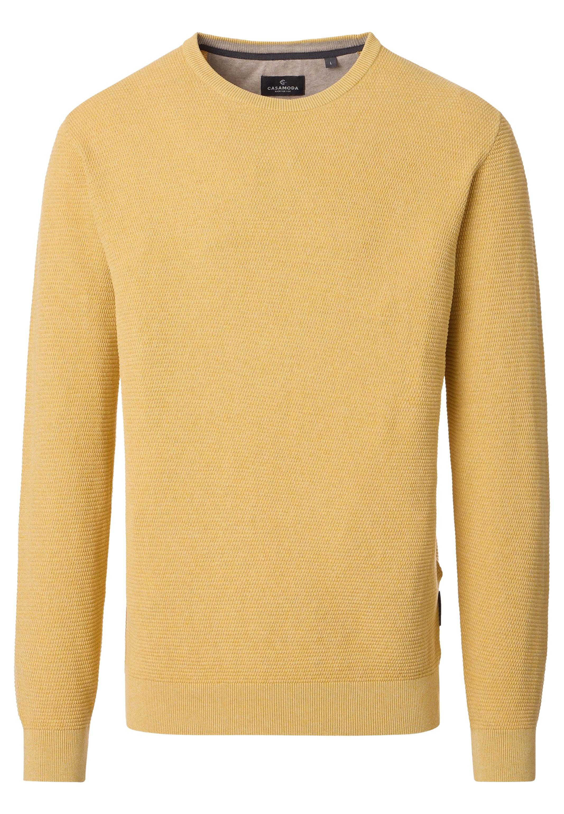 CASAMODA Rundhalspullover Basic (1-tlg) Pullover - Baumwolle - Atmungsaktiv - Natürliches Material