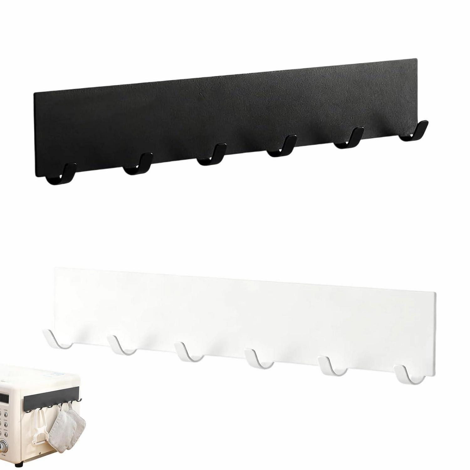 LuxusKollektion Schlüsselleiste Schlüsselbrett 2 Stk. mit 6 Haken Metall, (2 St)
