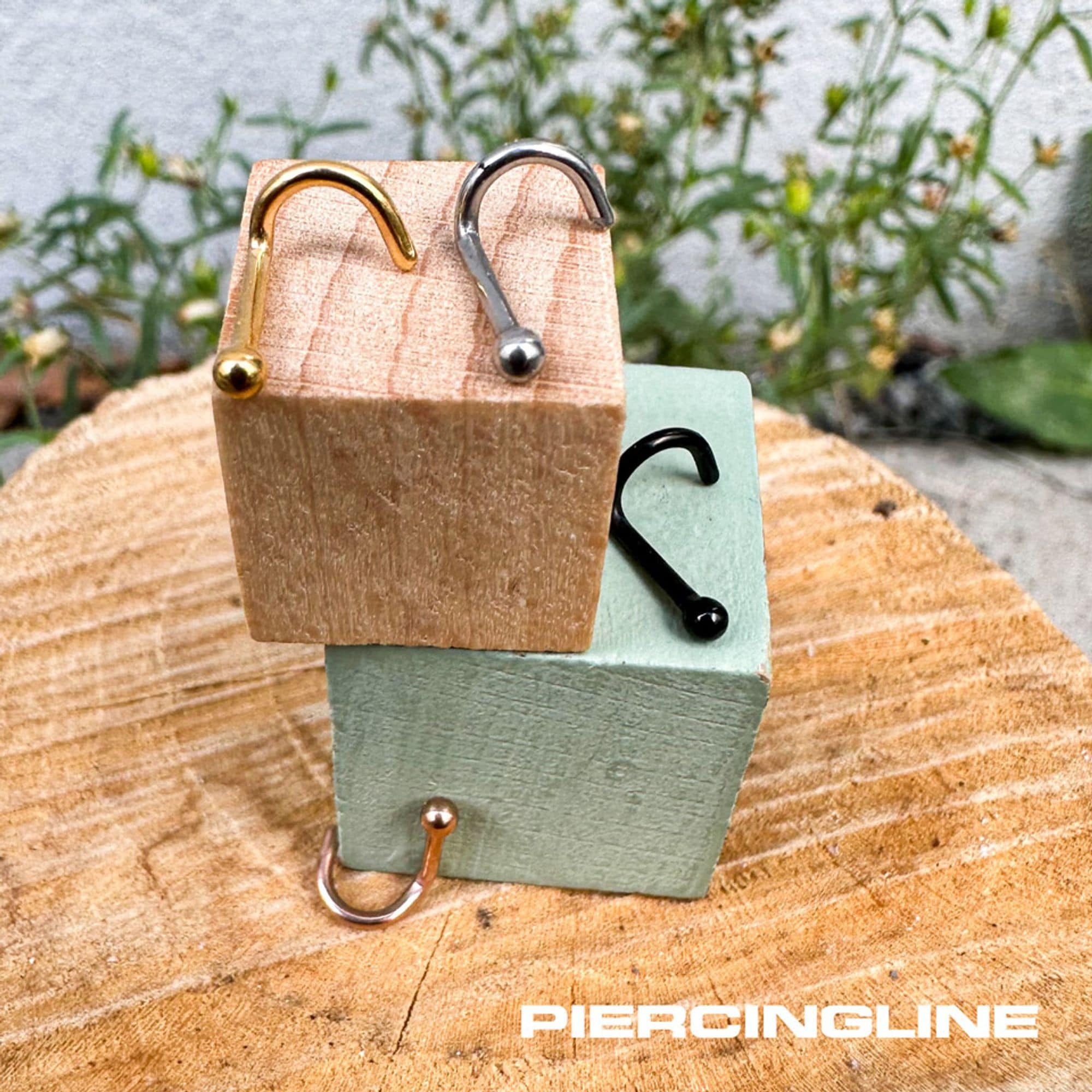PIERCINGLINE Nasenpiercing Chirurgenstahl Nasenstecker Spirale KUGEL (Nasenstecker, 1-tlg) – Bild 5 von 5
