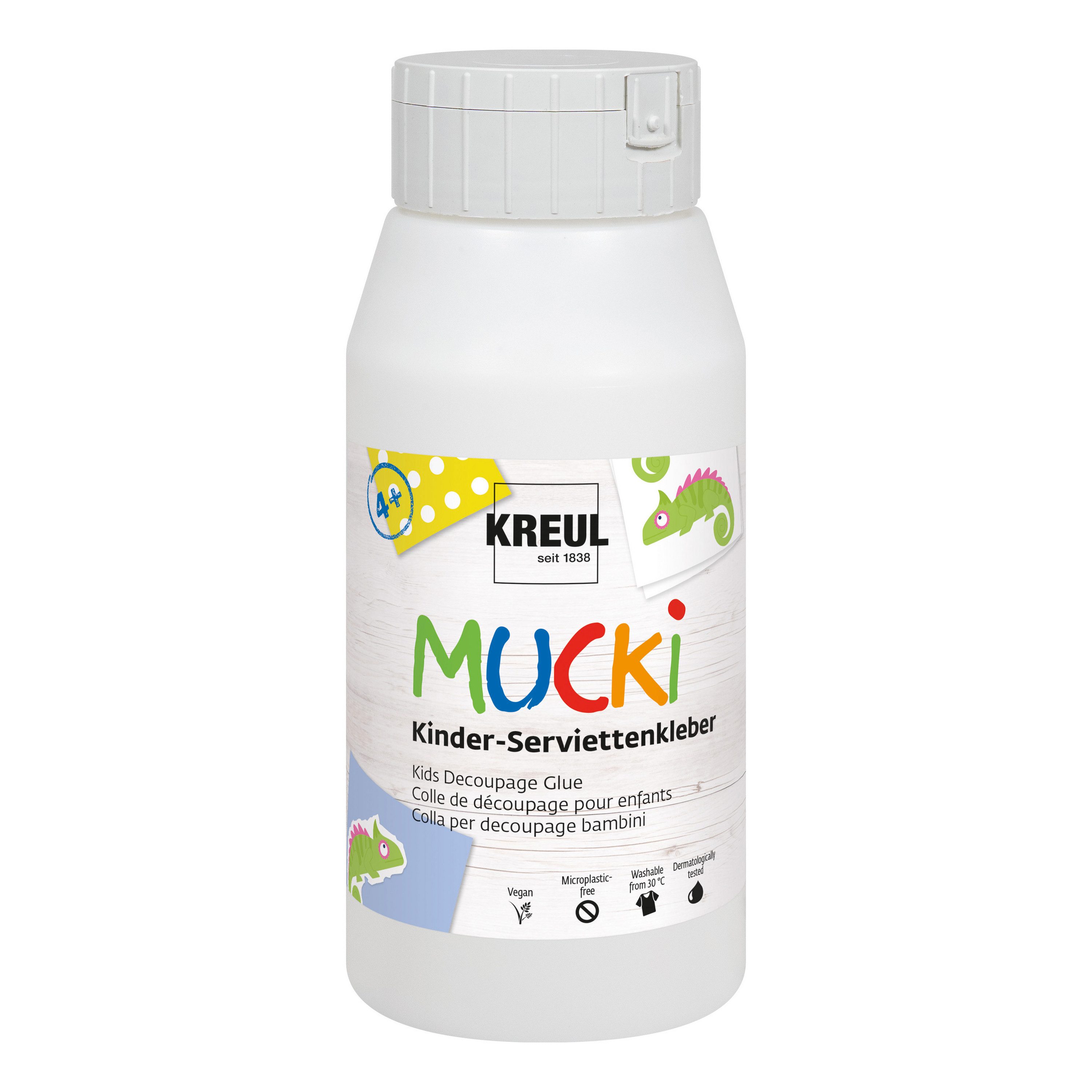 C. KREUL Bastelkleber MUCKI Kinder-Serviettenkleber, Geruchsneutral