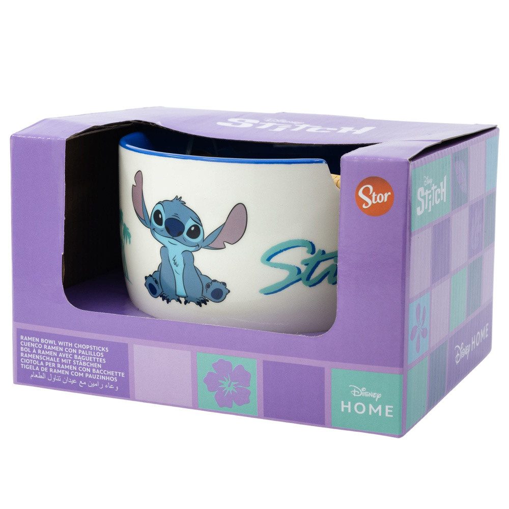Stor Suppenschüssel Lilo & Stitch Ramen-Schüssel mit Stäbchen Stitch – Bild 4 von 5