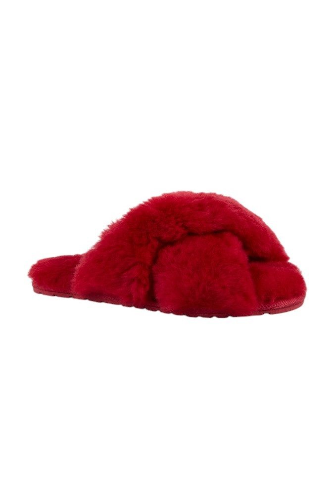 Emu Australia Slipper Mayberry (100% Schaffell) rot Damen Hausschuh