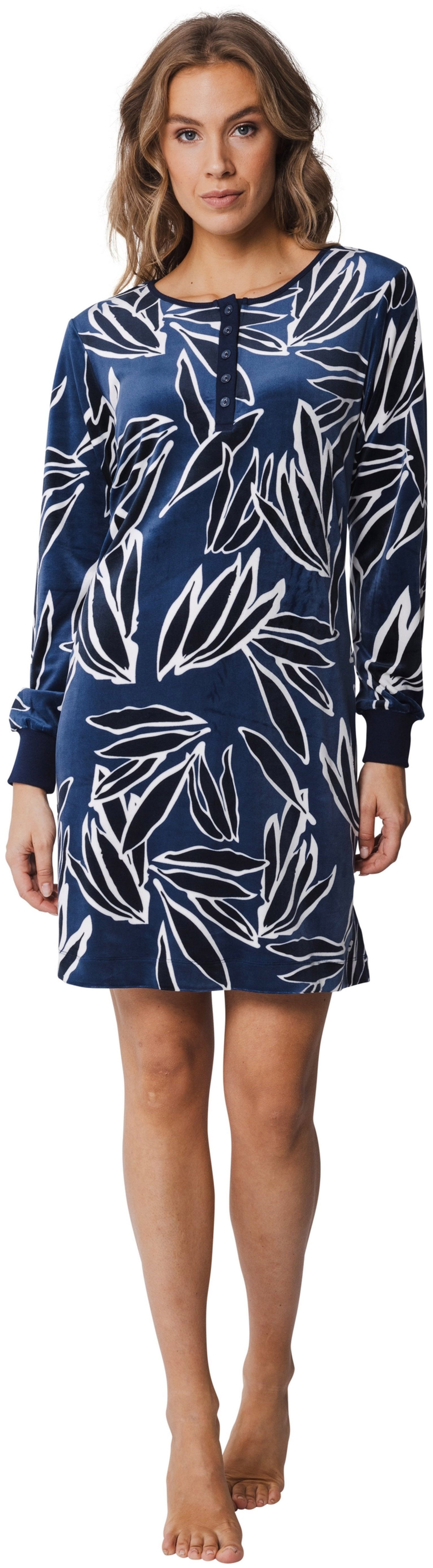 Pastunette Nachthemd Kuscheliges Damen Nikki Schlafshirt warm (1-tlg) Kuschelige Qualität