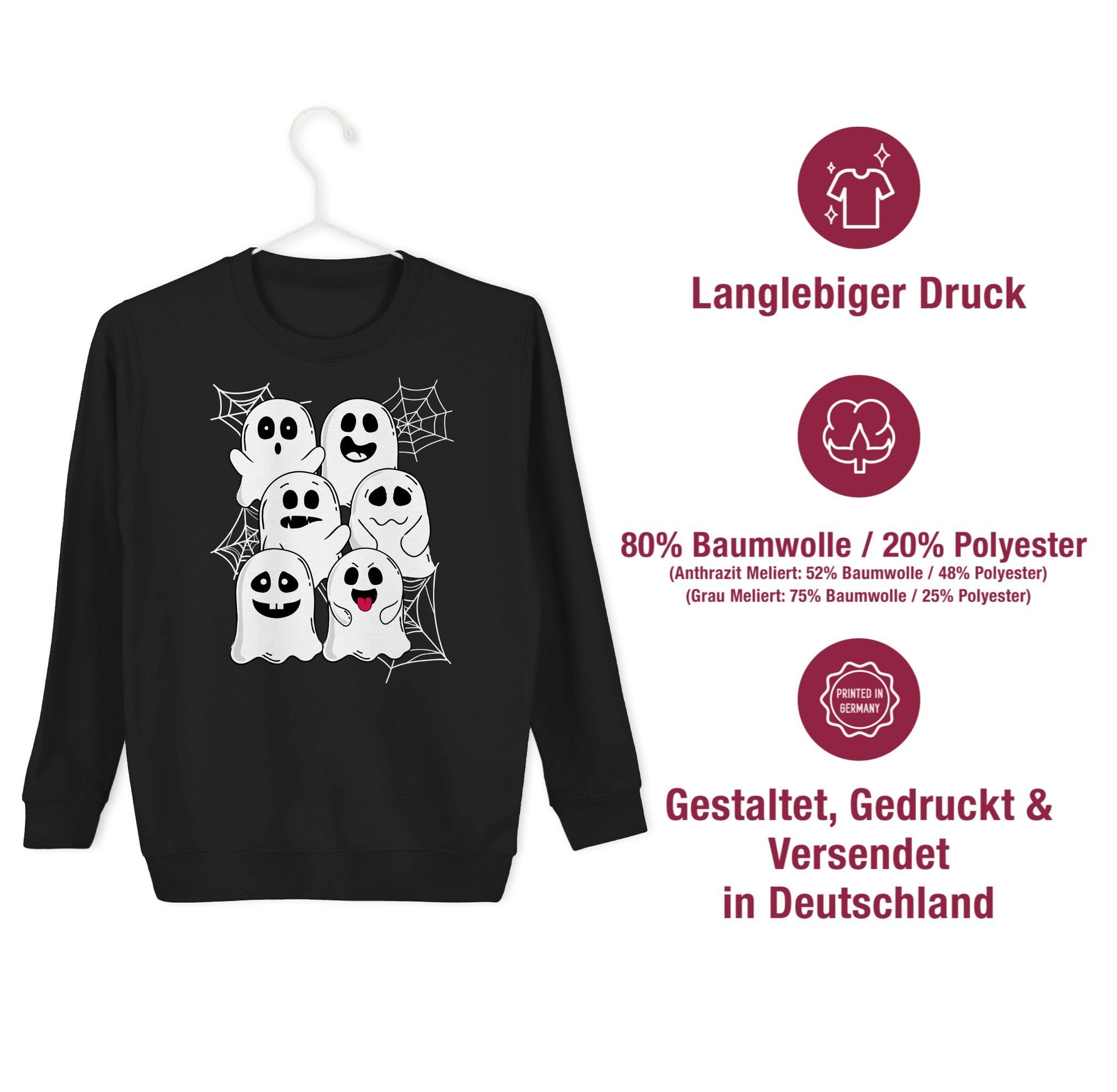 Shirtracer Sweatshirt Lustige Geister Gespenster Geist Gespenst Halloween Kostüme für Kinder – Bild 4 von 5