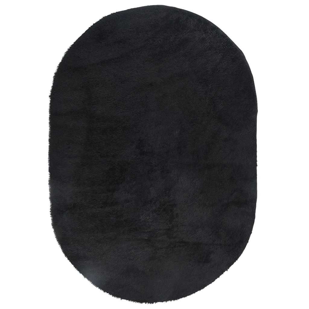 vidaXL Teppich Teppich Shaggy Hochflor NAVARRA Schwarz 300x200 cm Polyester günstig online kaufen
