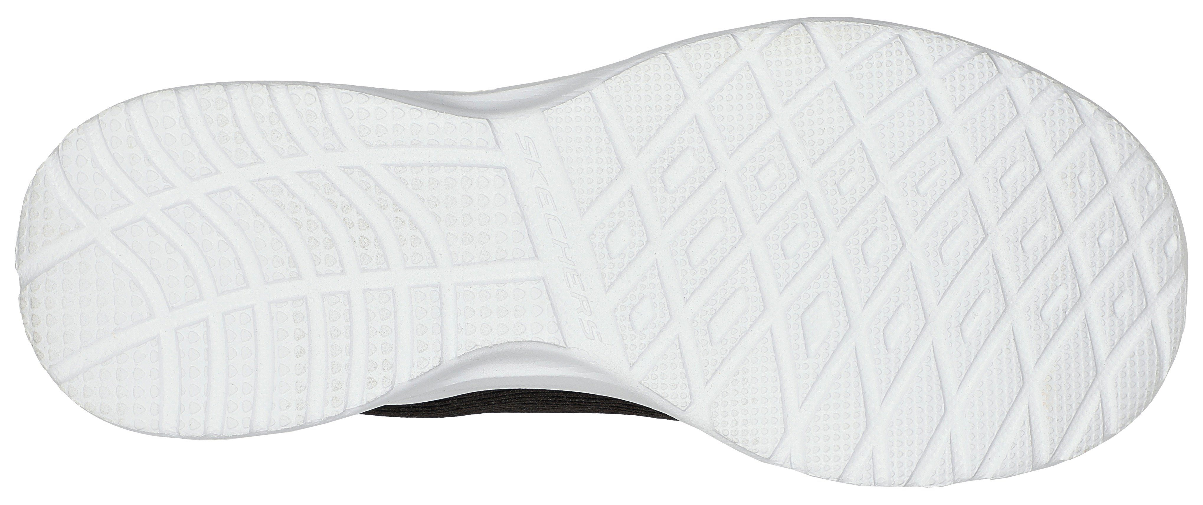 SKECH-AIR Sneaker an Skechers DYNAMIGHT Ferse der LAID Print OUT schwarz-meliert mit buntem