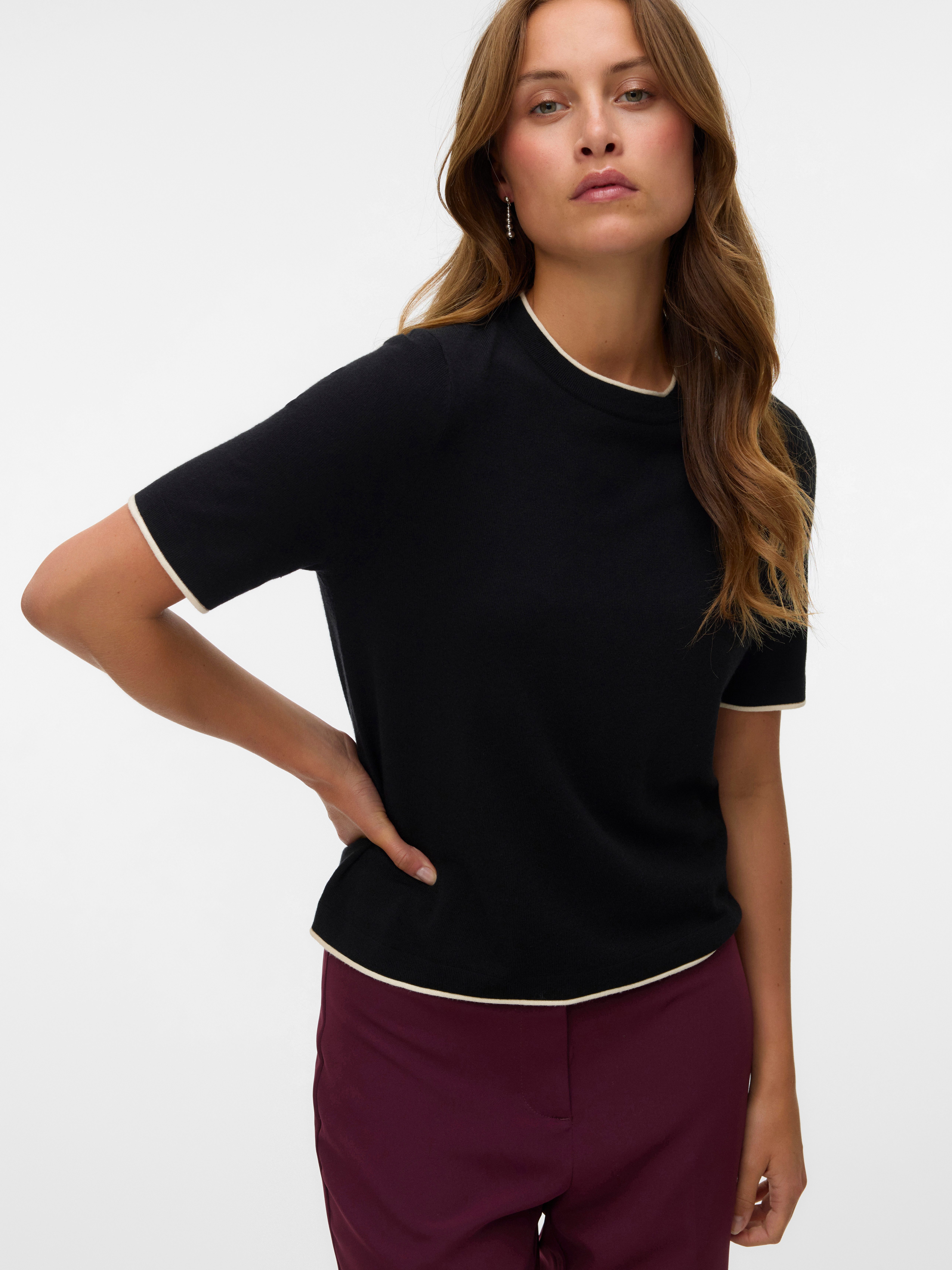 Vero Moda Kurzarmpullover VMBREEZE SS O-NECK günstig online kaufen