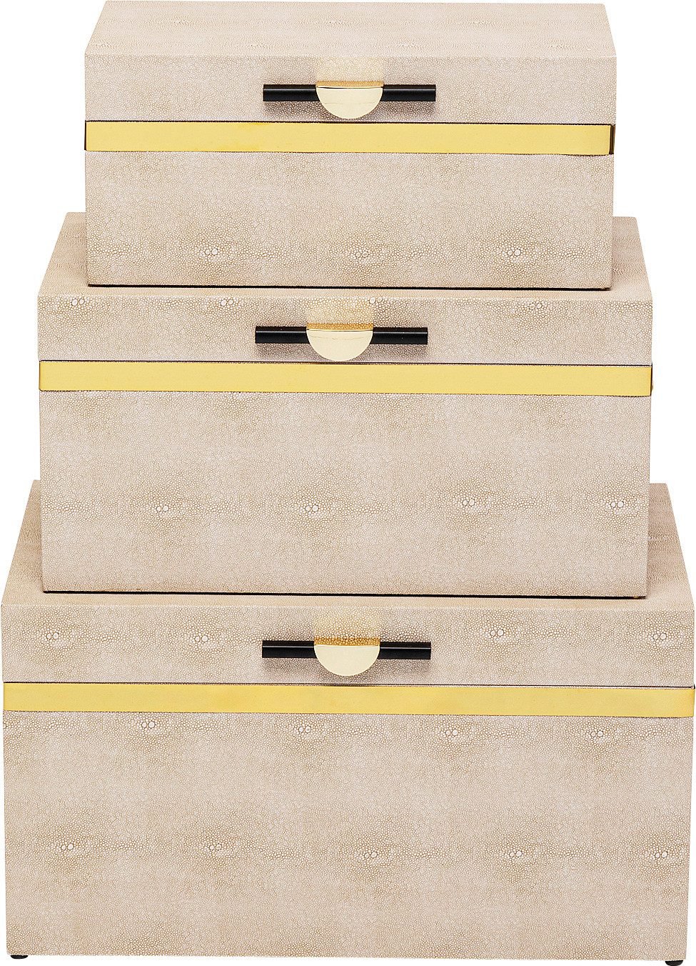 Kare Design Dose Classy (Set, 3 St., 3), ideal für Schmuck, Schlüssel, Kleingeld, Haargummis u.a. Kleinteile