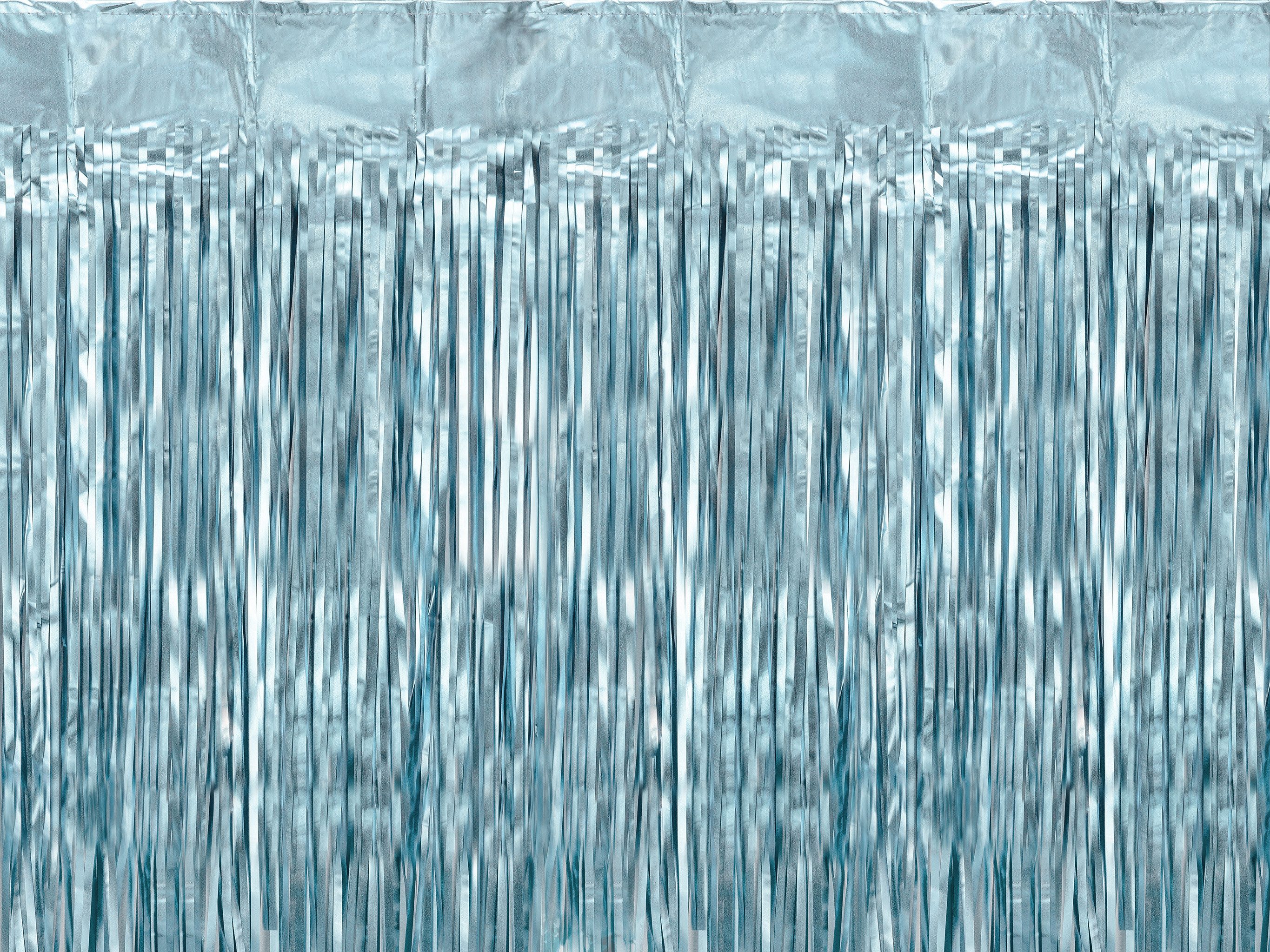 partydeco Dekorationsfolie, Lametta Vorhang 100x200cm Blau günstig online kaufen
