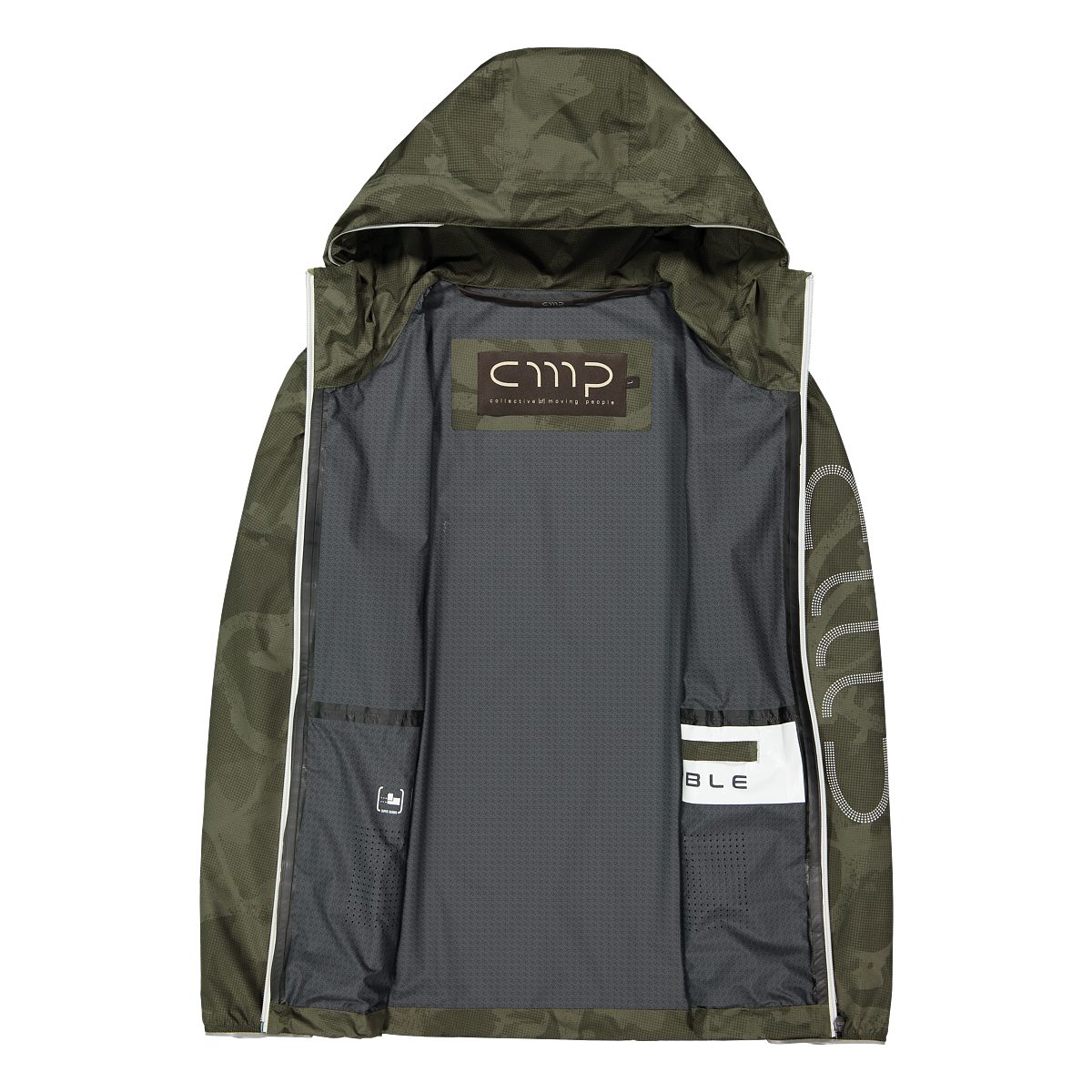 CMP Regenjacke für Outdoor- und Sportaktivitäten, sportlicher Stil