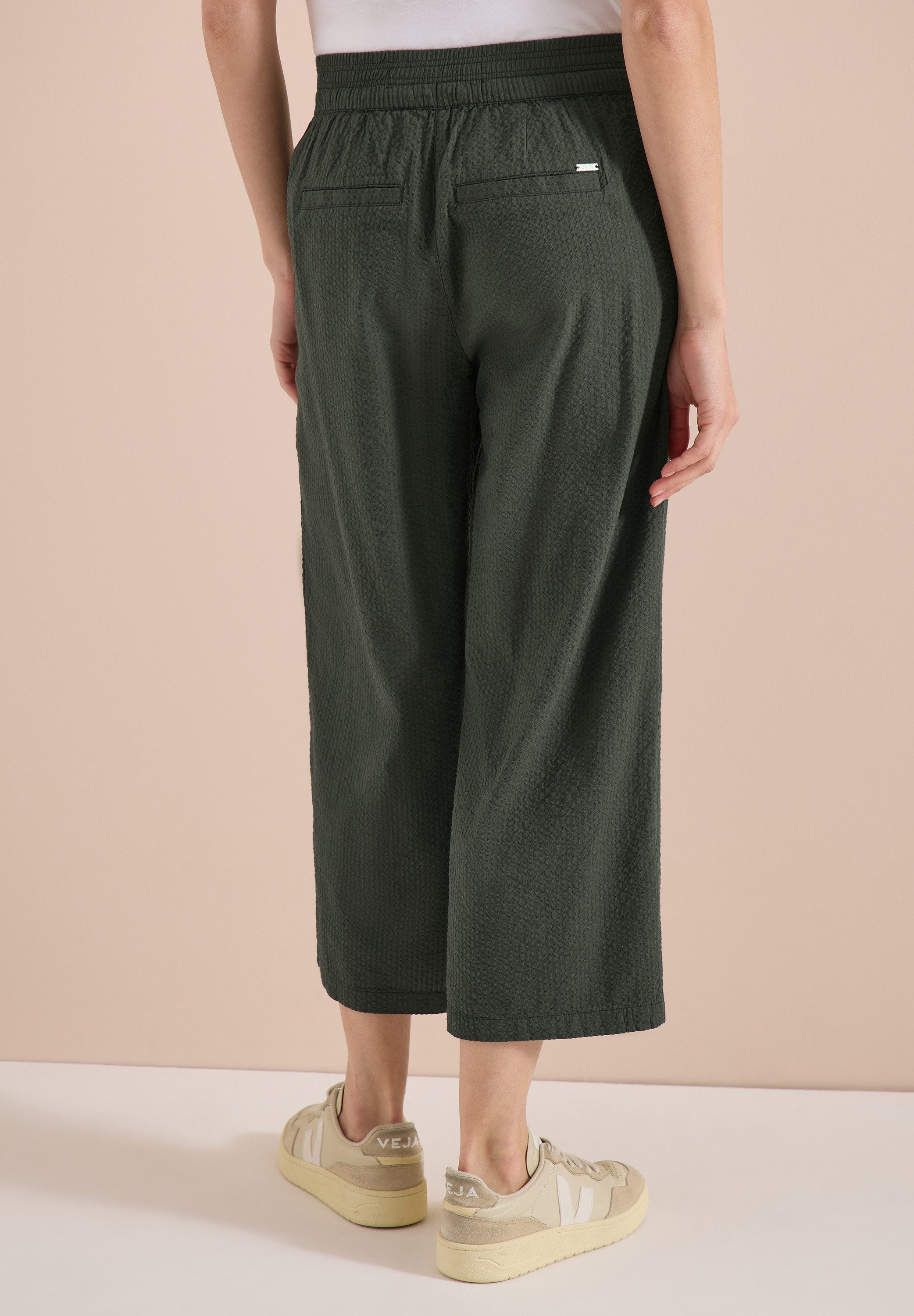 CECIL Culotte aus Seersucker-Material