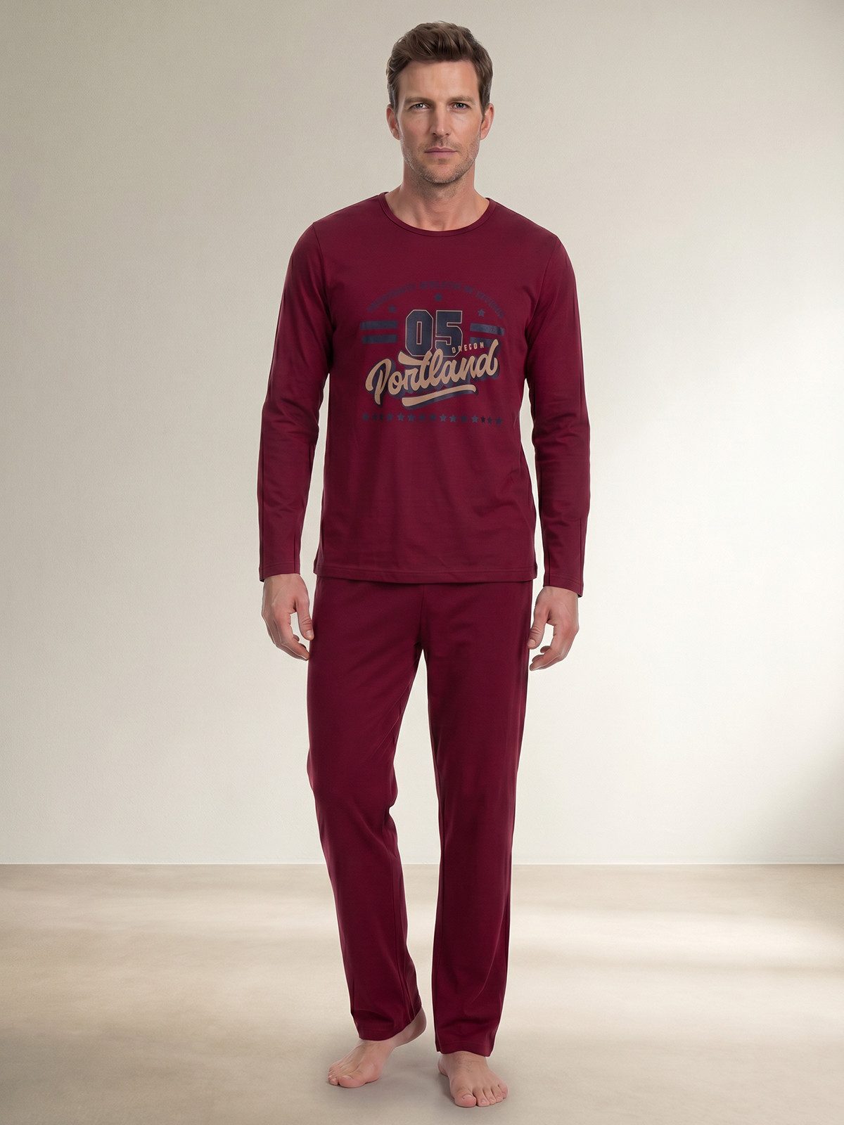 Henry Terre Pyjama Pyjama Set Langarm - Oregon Portland