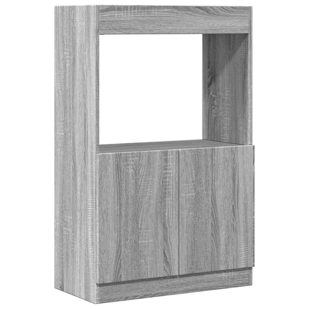 vidaXL Bücherregal Highboard Grau Sonoma-Eiche 63x33x100 günstig online kaufen
