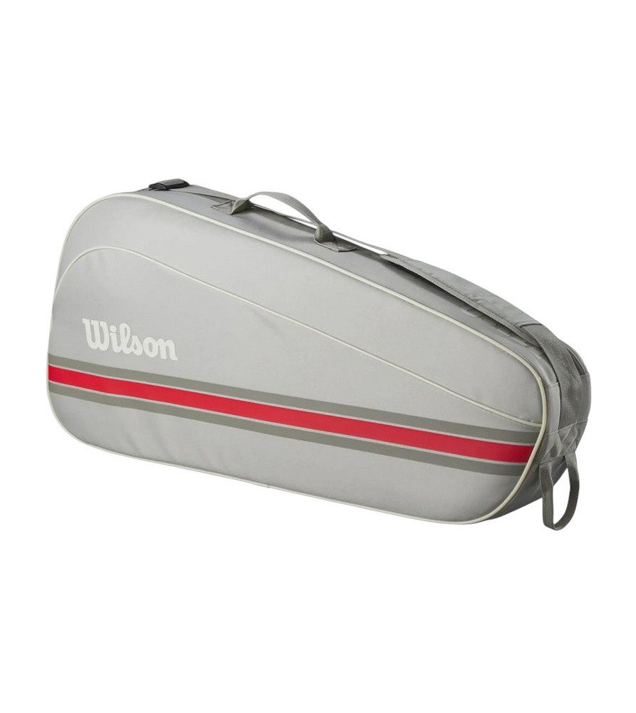 Wilson Sporttasche Tennis-Racketbag Team (Schlägertasche, 1 Hauptfach) 2025 grau 3er